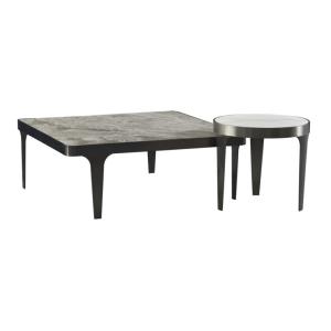 Ceramic Fusion Coffee Table , Innovative White Marble Top Coffee Table