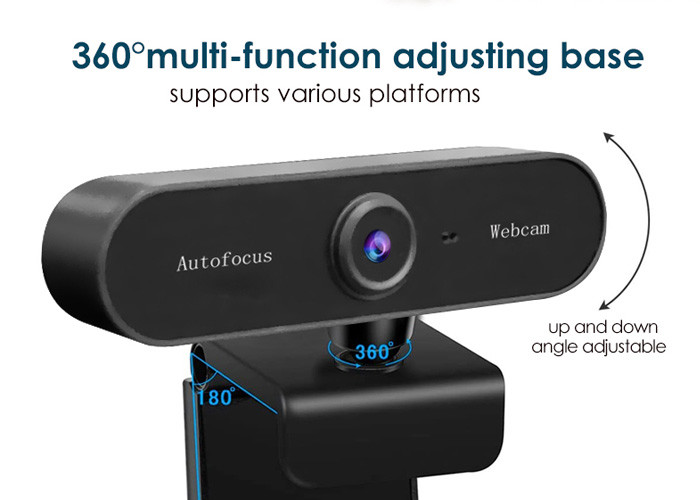 Autofocus Webcam 4k Laptop Usb Webcam With Microphone , FCC 1080p