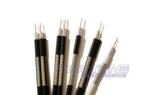 China RG11 Tri. CATV Coaxial Cable 14AWG CCS Bond AL-Foil 60% Braid Jelly PE for Direct Burial factory