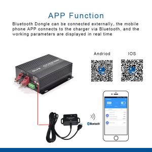 China 12V 60A TRS BT DC Battery Charger 500W For RV Boat Gel Lithium Battery factory