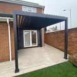 Outdoor Waterproof Aluminum Electric Retractable Folding Blinds Pergola Awning