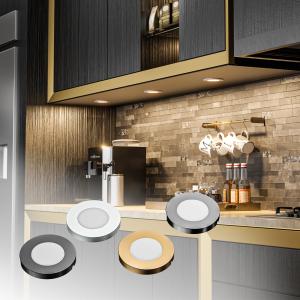 China LED Ultra Thin Puck Lights Changeable Magnetic Cover Recessed / Surface Mounted factory
