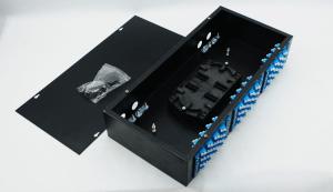 China XYFiber 48Port Rack Mount Fiber Optic Terminal Box , Fiber Patch Panel 2U 19 inch factory