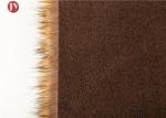 Gold Raccoon Fluffy Faux Fur Fabric , Soft Faux Fur Fabric For Collar 850 Gsm