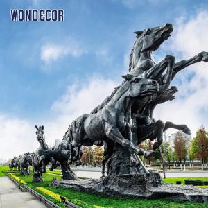 China Metal Brass Bronze Horse Sculpture 225cm For Garden Decoration factory