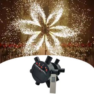 China Remote Control Cold Fountain Double Wheels Electric Magical Windmill Stage Fireworks Igniter Magic Wheel Fireworks Firing Equipments on sale