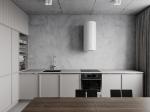 Modern Home Bar Stone Countertop Marble Top High Glossy Kitchen Cabinets