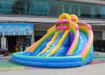 21x21' kids banzai large inflatable water pool slide made of lead free pvc