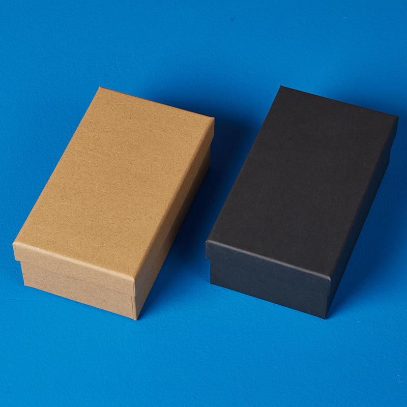 Custom Logo Oem Golden Square Stickers Blank Cardboard Kraft Gift Packaging Paper Boxes