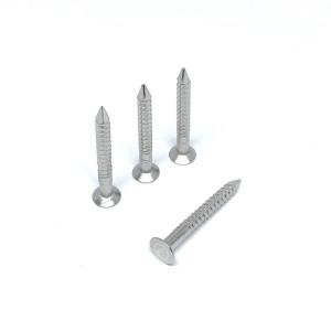 China Stainless Steel Decking Head Ring Shank Nails For Roofing 3.15X30MM factory