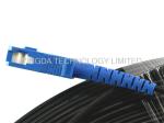 SC / UPC 200 Meters Fiber Optic Patch Cord FRP Square FTTH Drop Fiber Optic
