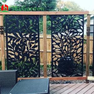 China 1/6 Laser Cut Yard Weathering Steel Corten Metal Garden Screens 2mm Thickness factory