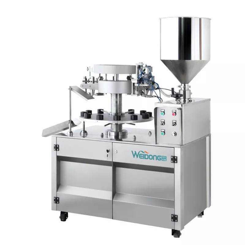 Toothpaste Tube Filling And Sealing Machine 220V/380V Semi Automatic
