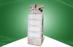 Long - Lasting Cardboard Display Racks POP Floor Display Stand for Underwear