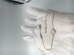 Van Cleef Arpels Sweet Alhambra bracelet 18k yellow gold with white mother-of
