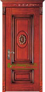China Lacquer Finish 40mm Solid Timber Entry Door For Apartment, Outward Opening External Door factory