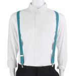 Y Back 100cm Black Suspenders Women 2.5cm Mens Wide Braces For Trousers
