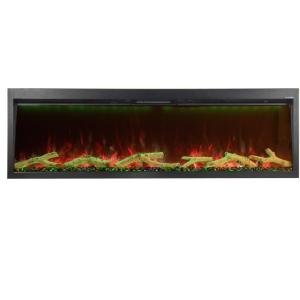 China 650mm Built-in Electric Fireplace Creative Flame Heater LED Tech 7 Muilti-Color Fuel factory