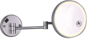 China Wall Mounted Bathroom Magnifying Mirrors Bathroom Round Mirror Adjustable Angle factory