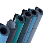 Long Lasting Vinyl ESD Antistatic PVC Floor Mat Customized Size Blue Color