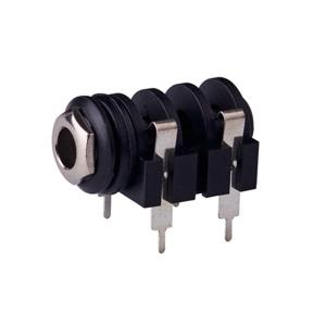 China Panel Mounted Small Electrical Connectors 6 Pin Female Socket Stereo Headphone Jack factory