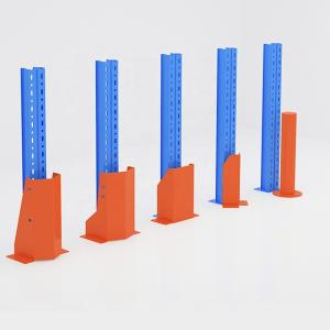 China Corrosion Protection Steel Upright Protector for Warehouse Storage Rack Width 76*2.0mm factory