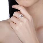 Opening Adjustable Size 925 Sterling Silver Mountable Pearl Pendant Ring