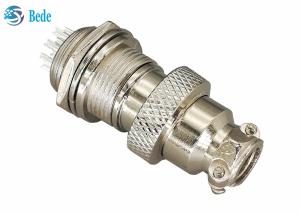 China 10 Pin Male / Female Gx16 Aviation Connector Set Zinc Alloy Material Welding factory