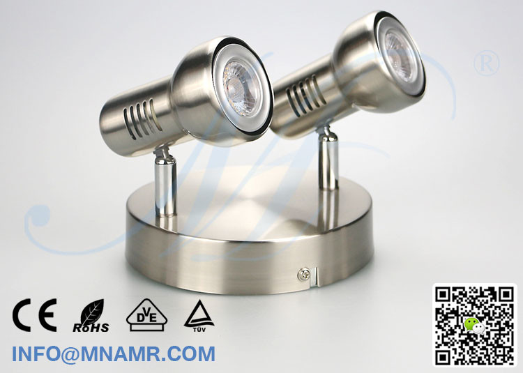 Good Price 2 Head LED Wall Light Fixture Wall Lamp Fixture with Replaceable 2x5W LED Spotlight E14 G4 G9 MR16 GU5.3 GU10