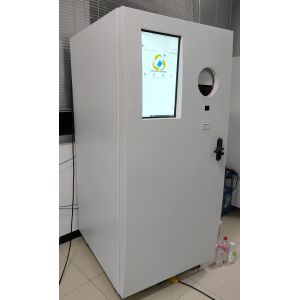 China multi-language indoor AI Vision Detection Reverse Vending Machine For glass recycling for resturant factory