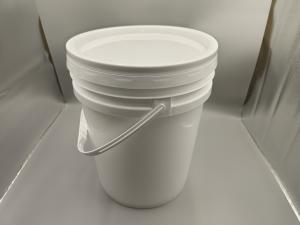 China Series 5 Plastic Round Buckets white,tangerine 4L factory