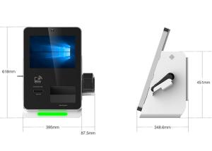 China 21.5 Inch Outdoor Car Parking Payment With Cash Payment QR Scanner POS Reader factory