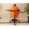 Buy cheap 21.5 Inch SGS Charcoal Kamado Grill , Orange Ceramic Smoker Grill from wholesalers
