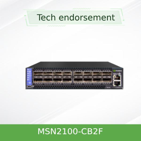 MSN2100-CB2F Mellanox Network Switch Spectrum Based 1001U Open Ethernet With
