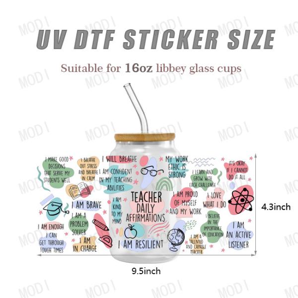 UV DTF Decals Transfers Sticker UVDTF 16oz Cup Wraps Transfer Cup Wrap UV Decal