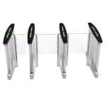 Tempered Glass Speed Barrier Turnstile Gate Infrared Anti Pinch