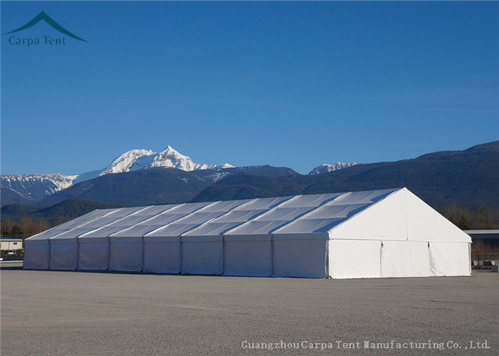 White Lurxury Wedding Tents Water Resistant Tents Wind Load 100km/h