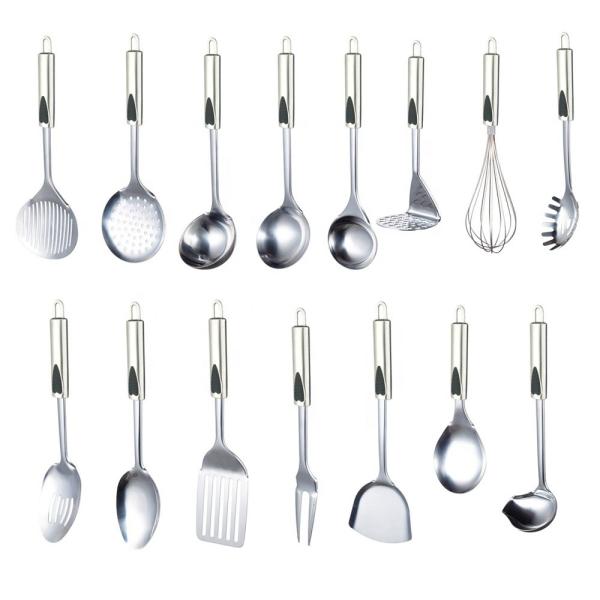 1.0mm/2.5mm Stainless Steel Kitchen Utensils Cooking Tool Set for Kitchen