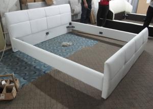 China Low price home furniture modern simple leather bed B36 factory