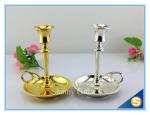 Shinny Gifts Factory Gold Plating Metal Candle holder Church Brass Candle Holder