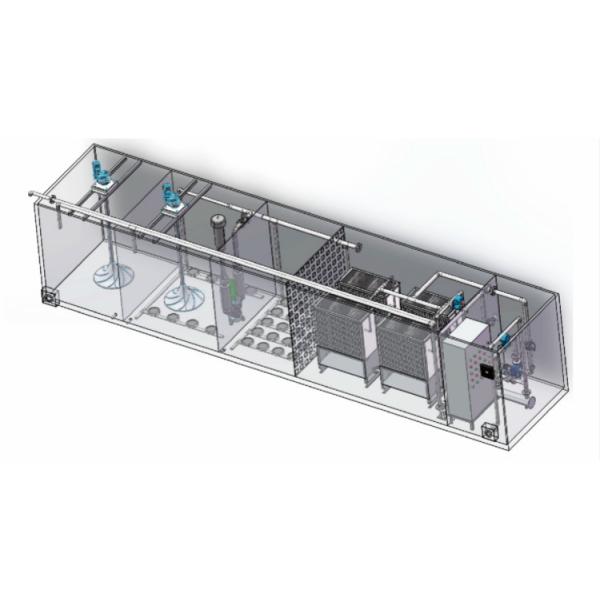 China 12m Moving Bed Biofilm Reactor Process MBBR Mini STP In Residential Buildings factory