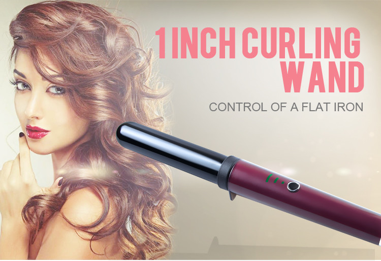 salon Ceramic Hair Curler , Rotating Deep Wave Curling Iron Hot Tools