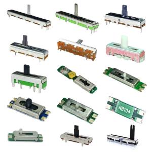 China 100mm travel Linear 10K 30K slide potentiometer factory