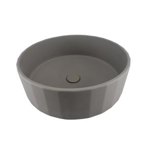 China Taupe Clay 17'' Modern Medium Wash Basin For Home Commercial factory