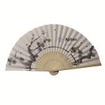 Customized Logo Chinese Silk Sweet Hand Fans for Wedding Decoration in Gift Box