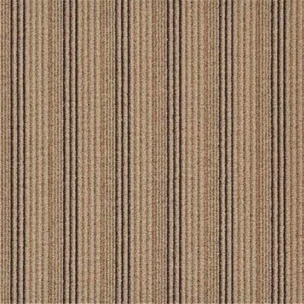 Meeting Conference Room Striped Carpet Tiles 100% Nylon Material With PVC