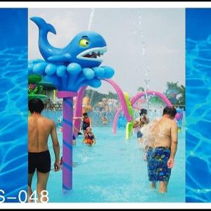 China Spray Park Equipment Funny Spray Whale Toy for Play Water Games factory