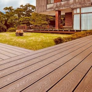 China Garden WPC 3D Panel Waterproof Wood Plastic Composite Decking Suppliers factory