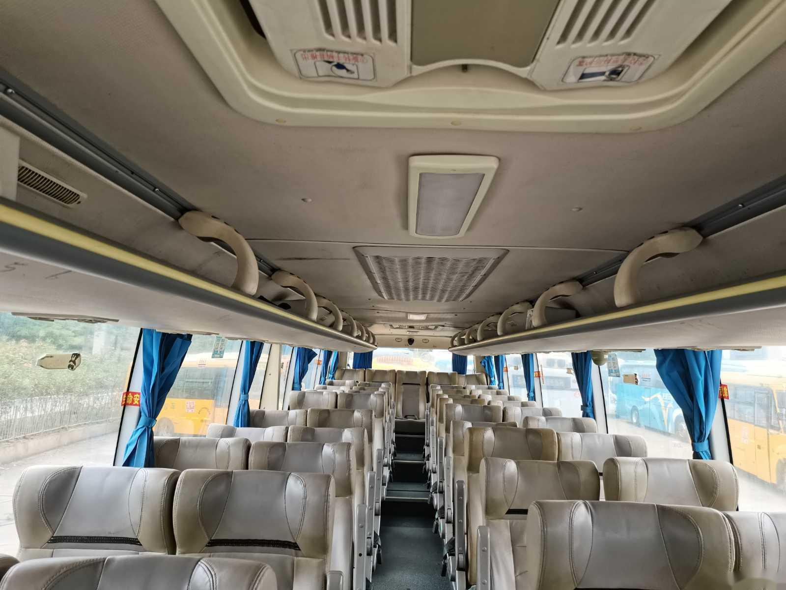 Used Kinglong Bus XMQ6117 44 Seats Rear Engine Double Doors Airbag Chassis Used Coach/Tour Bus