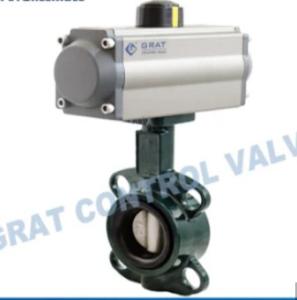China Pneumatic Control WCB Butterfly Valve DN15 - DN600 Auto Sealed Oil Media factory